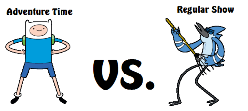 Adventure Time vs. Regular 显示