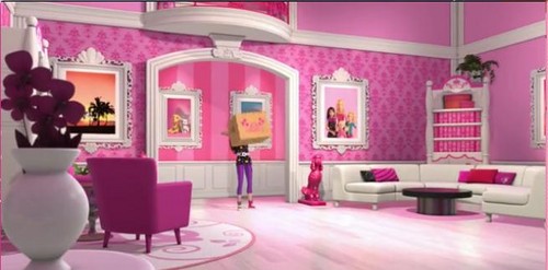 Barbie Life in a Dream House :Why should Barbie have everything pink and white in her house ?