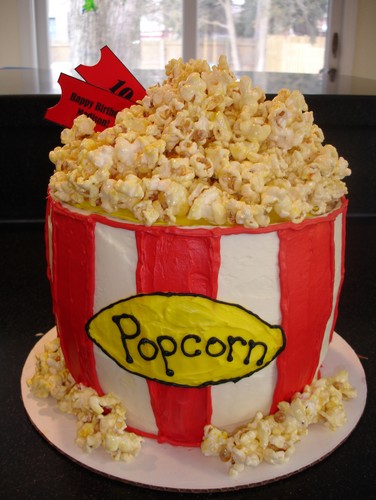  Bucket of popcorn (made out of cake)!!