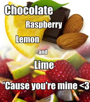 Chocolate, Raspberry, Lemon and Lime <3