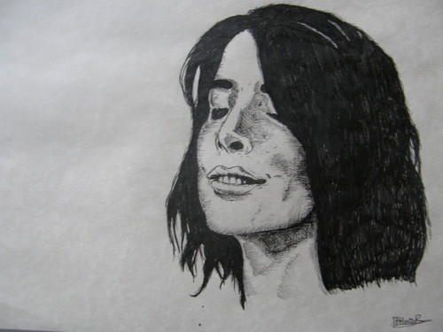  Cobie Smulders Pen portrait sketch oleh Artist