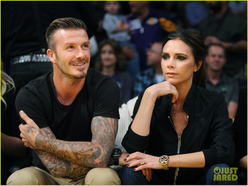  David & Victoria Beckham: Lakers Lovers!