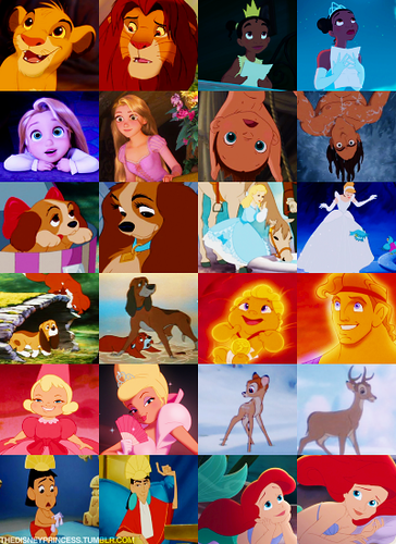 Disney Characters Then and Now