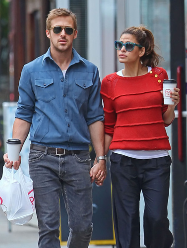  Eva - and Ryan oison, gosling Together in NYC, May 10, 2012