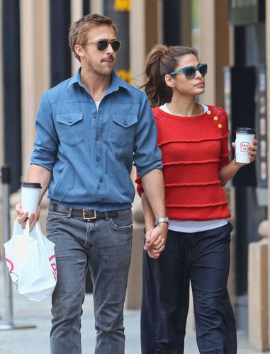  Eva - and Ryan gänschen, gosling Together in NYC, May 10, 2012