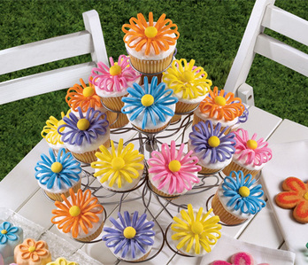  پھول Cupcakes
