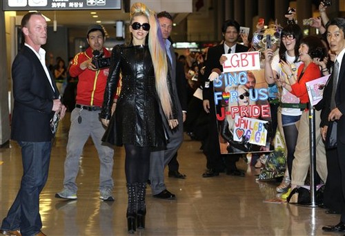  Gaga Arriving at Narita International Airport in Tokyo (May 8)