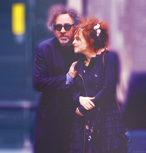  Helena Bonham Carter and Tim برٹن