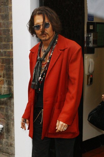  Johnny Depp seen leaving his hotel in 伦敦