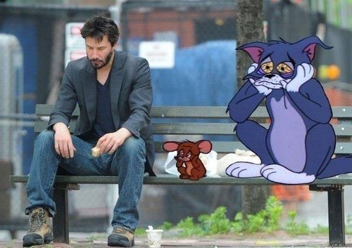  Keanu with Tom&Jerry