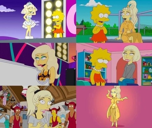  Lady GaGa on the Simpsons!