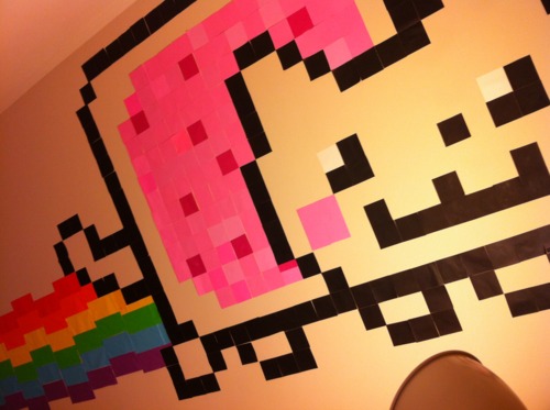  Nyan Cat wall!
