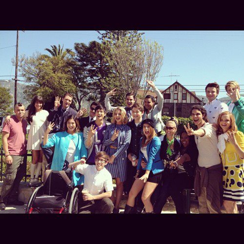  On the Set of Glee Finale