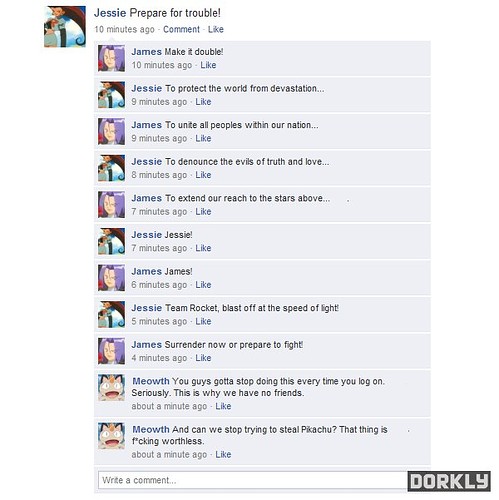  Pokemon characters Facebook chats