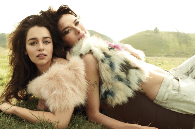 Emilia Clarke & Lena Headey- Rolling Stone Magazine Outtakes