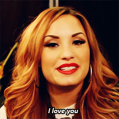  We amor tu too, Demi!