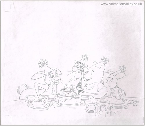 Winnie Pooh Original hand drawn book illustration