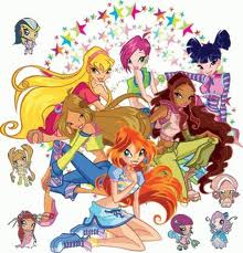  Winx club with the Pixies