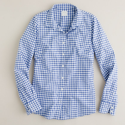  blue gingham شرٹ, قمیض