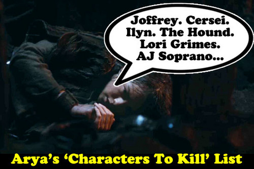  Arya's characters to kill orodha