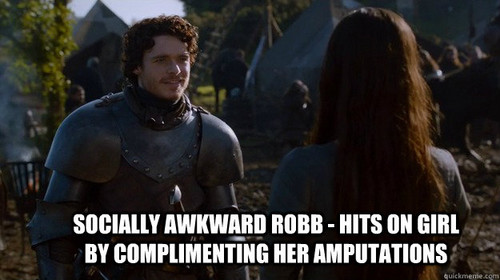  Socially awkward Robb