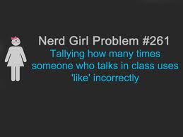  nerd girl/boy problems