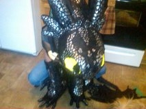  toothless homemade costume and crafts :)