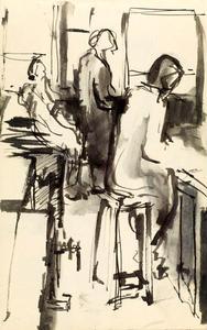 ''People in Bar'' by Stuart Sutcliffe