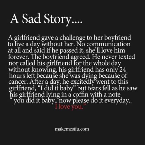  A sad 愛 story...