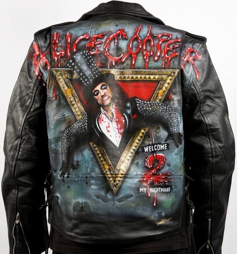  Alice Cooper leather जैकेट