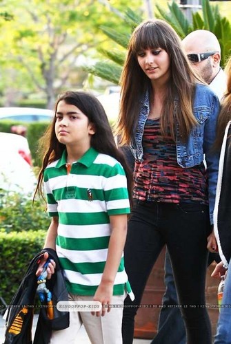 Blanket Jackson with his Sister in Calabasas