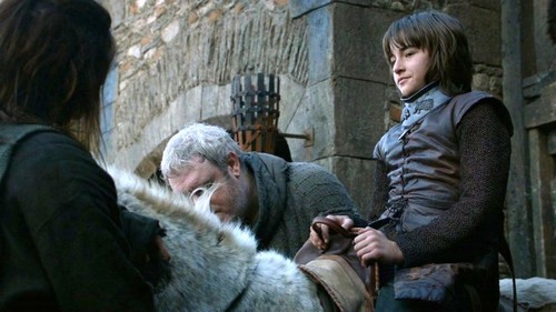  Bran and Osha with Hodor