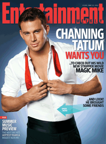  Channing Tatum on the cover of EW 2012