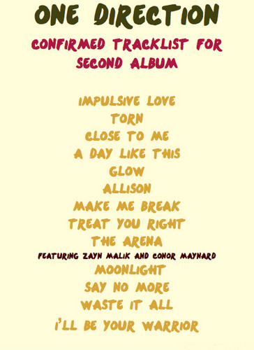  Confirmed Tracklist on their 秒 album!