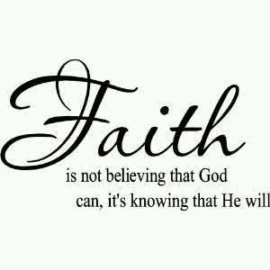  Faith in God