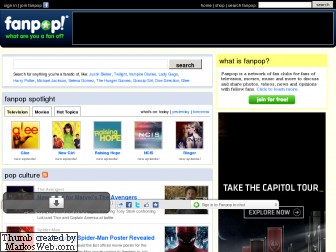  Fanpop's old homepage