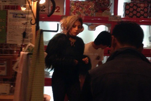  Gaga at a pet دکان in Roppongi, Tokyo (May 11)