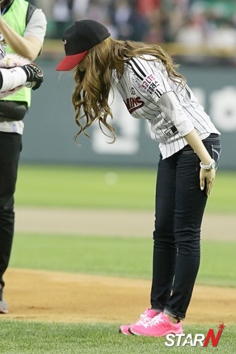  Jessica @ Baseball Game Opening