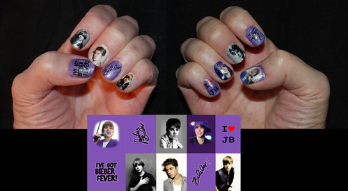  Justin Bieber dedicated nails
