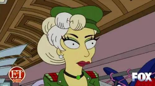  Lady GaGa on The Simpsons!