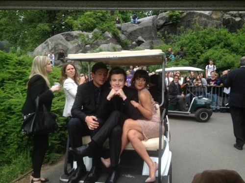  Lea and Cory at лиса, фокс Upfronts 2012