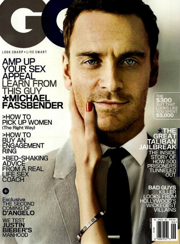  Michael Fassbender on the cover of GQ june 2012