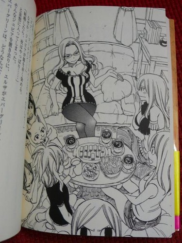 Scenes from Fairy Tail's 1st Light Novel
