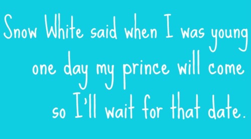 Snow white said 