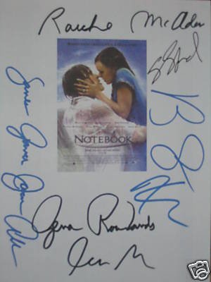 The Notebook autographs