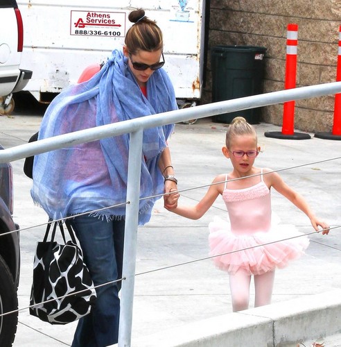 The family at Violet's ballet recital (mother's day)