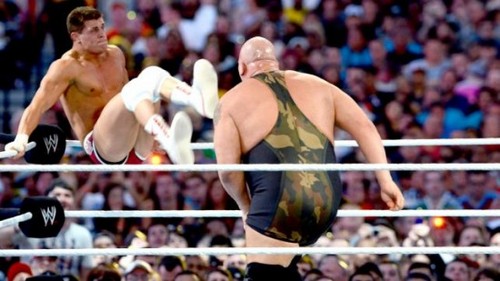  Wrestlemania 28 Results: Big tunjuk vs. Cody Rhodes