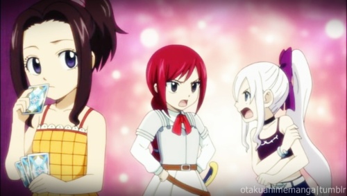 Young Erza, Mirajane and Cana