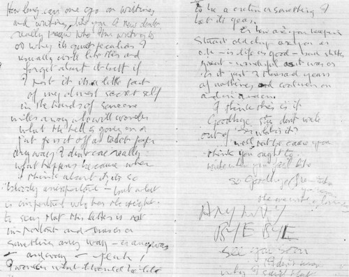 A letter to Stu Sutcliffe written by John Lennon 2