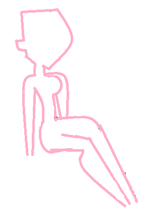  Base of a girl sitting